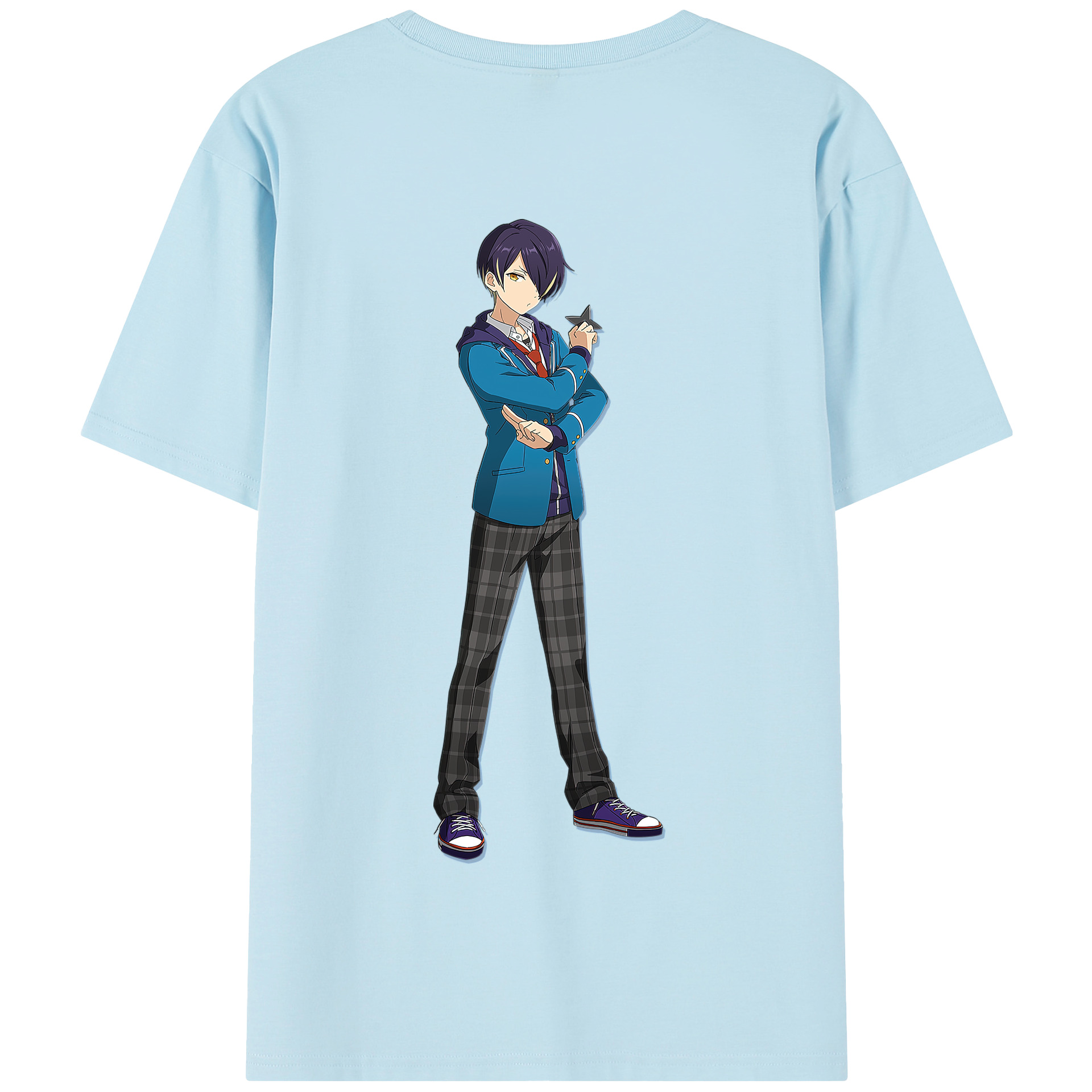 （画像用） あんさんぶるスターズ! Ensemble Stars 綿100％半袖Tシャツ（背面プリント）